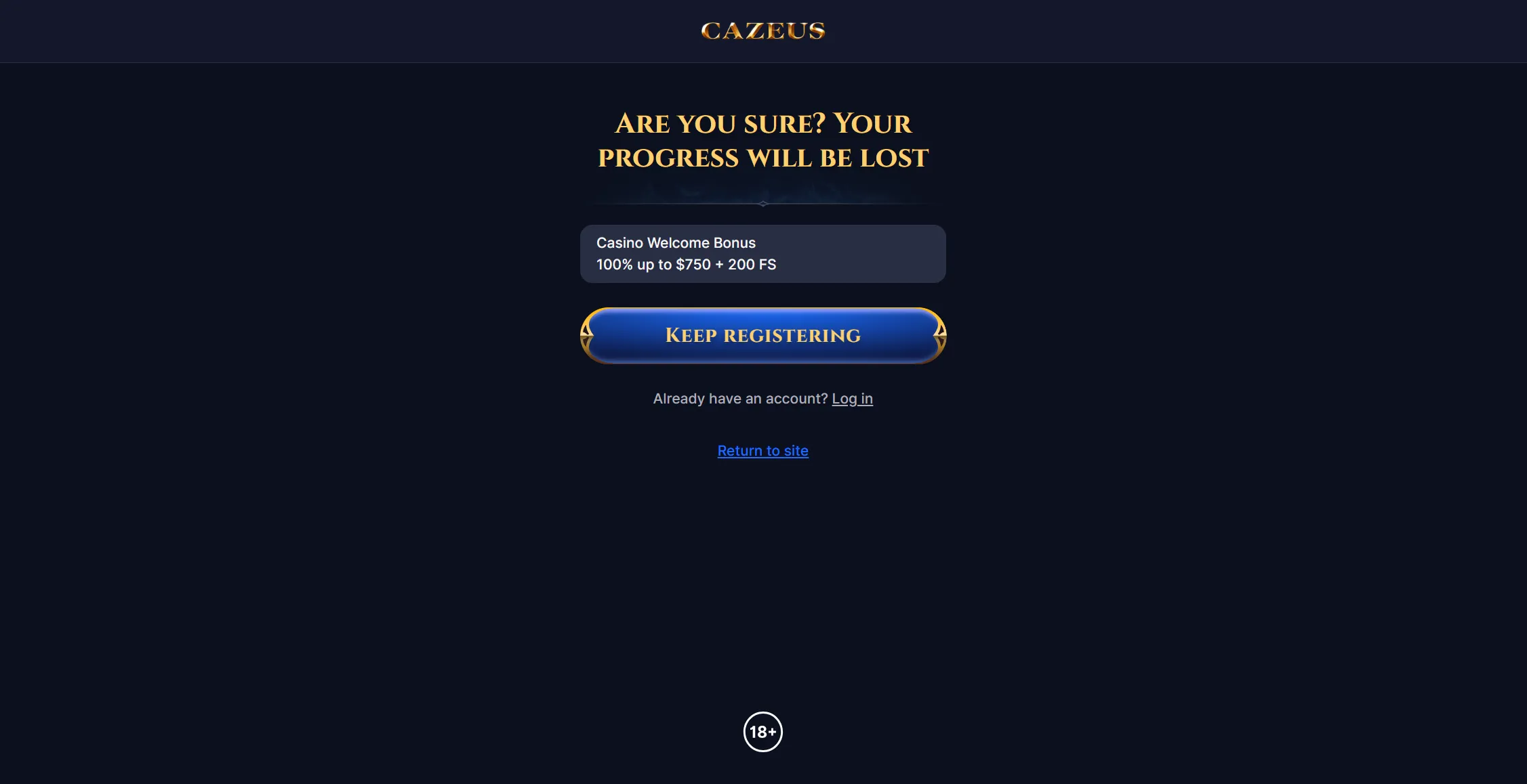 Cazeus – 50 Free Spins