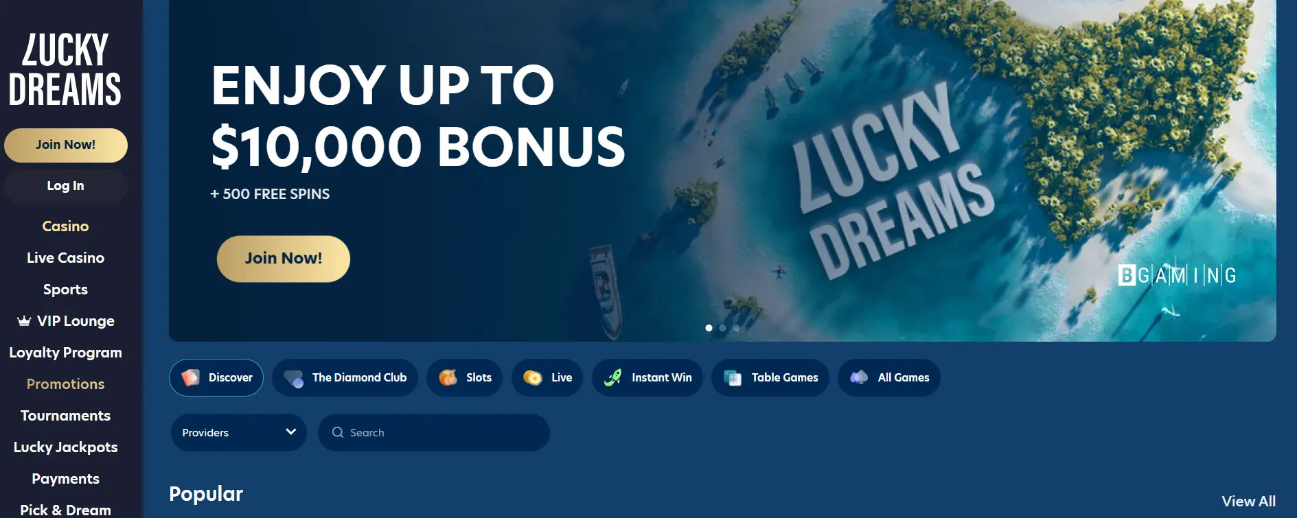 Lucky Dreams – 40 Free Spins
