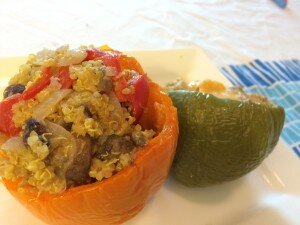 Spiced Quinoa Stuffed Peppers